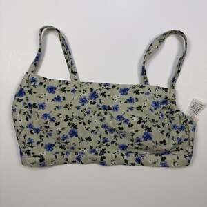 Abercrombie & Fitch Curve Love Floral Square-Neck Bikini Top